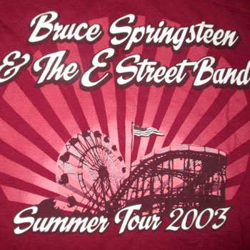 Bruce Springsteen tour shirt