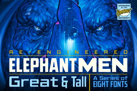 Elephantmen Great & Tall font