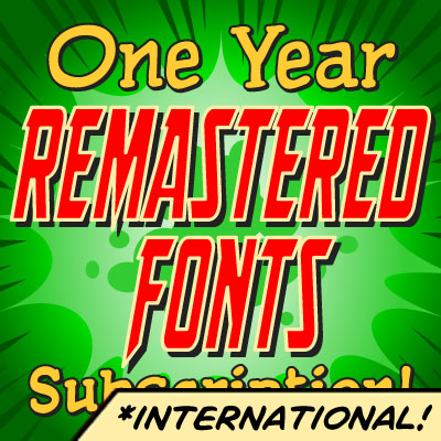 One Year REMASTERED Font Subscription International