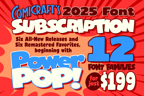 One Year Font Subscription for 2025